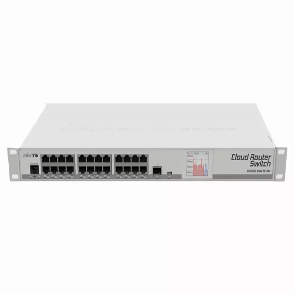 خرید سوئیچ 24 پورت میکروتیک مدل CRS125-24G-1S-2HnD-IN