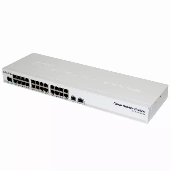 خرید سوئیچ 24 پورت میکروتیک مدل CRS326-24G-2S+RM