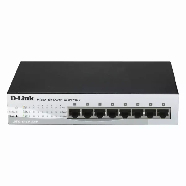خرید سوئیچ 8 پورت دسکتاپ دی لینک مدل DES-1210-08P