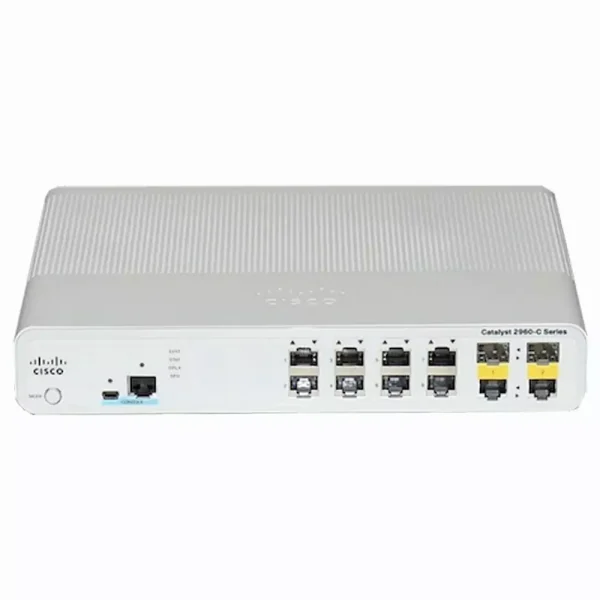خرید سوئیچ شبکه 8 پورت سیسکو مدل WS-C2960C-8PC-L