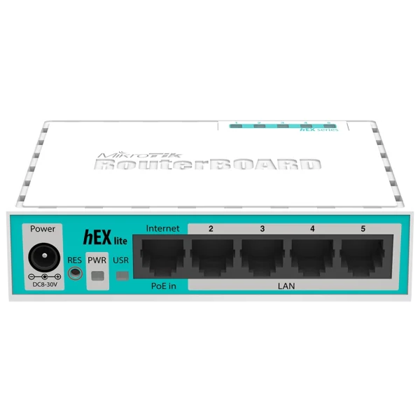 خرید روتر شبکه میکروتیک مدل hEX lite RB750r2 5-port